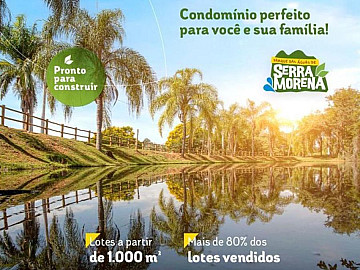 LOTE 1.000M�NO CONDOM�NIO SERRA MORENA EM JABOTICATUBAS-MG